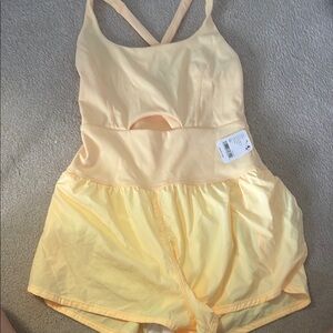 Yellow free people righteous runsie